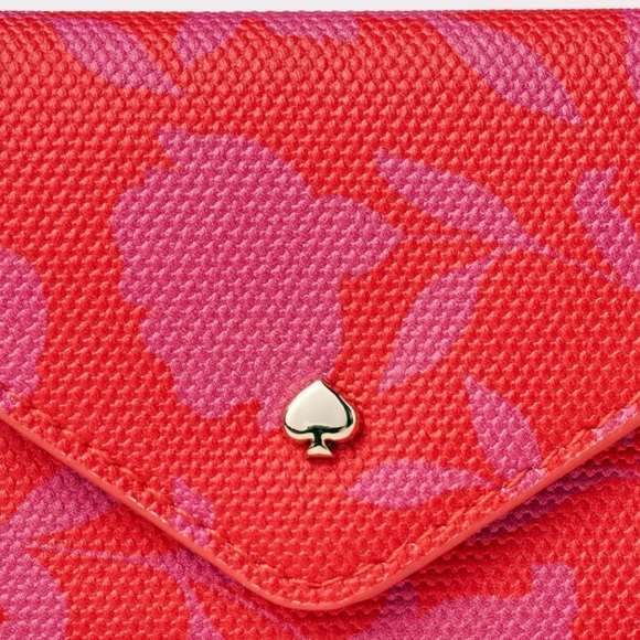 Classic Rose Envelope Card Case - kate spade new york x Target Pink/Red - Picture 4 of 4